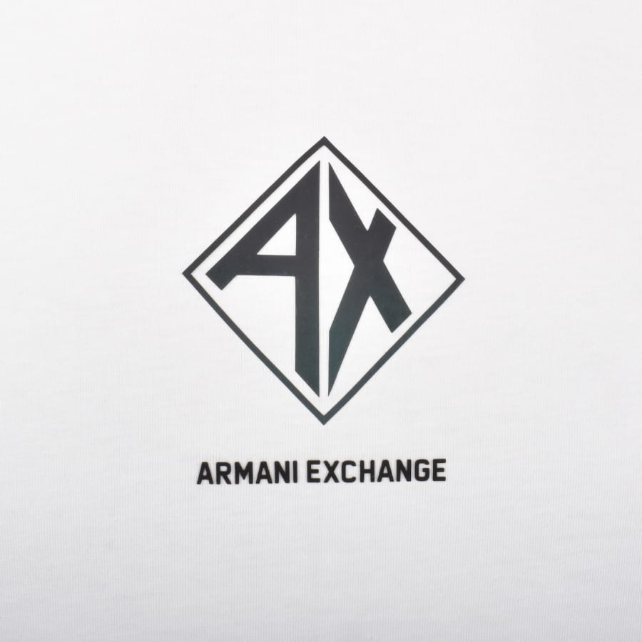 Armani Exchange Box Logo T Shirt Off White male Medium